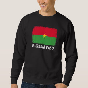 Sweatshirt Burkina Faso Drapeau soutien peuple burkinabé Femm