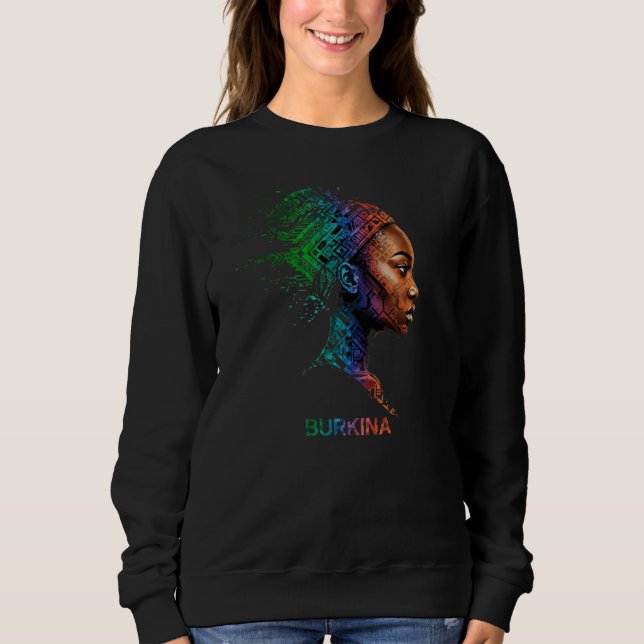 Sweatshirt Burkina_Vibrant_African_Spirit (Devant)