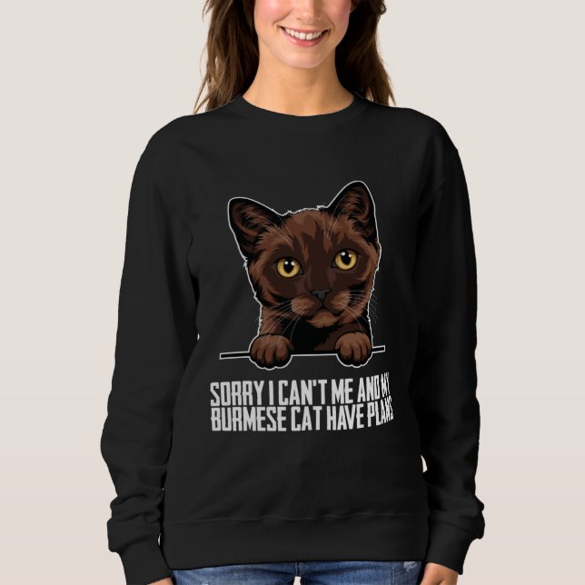 Sweatshirt Burmese  Burmeses  Burmese cats (Devant)