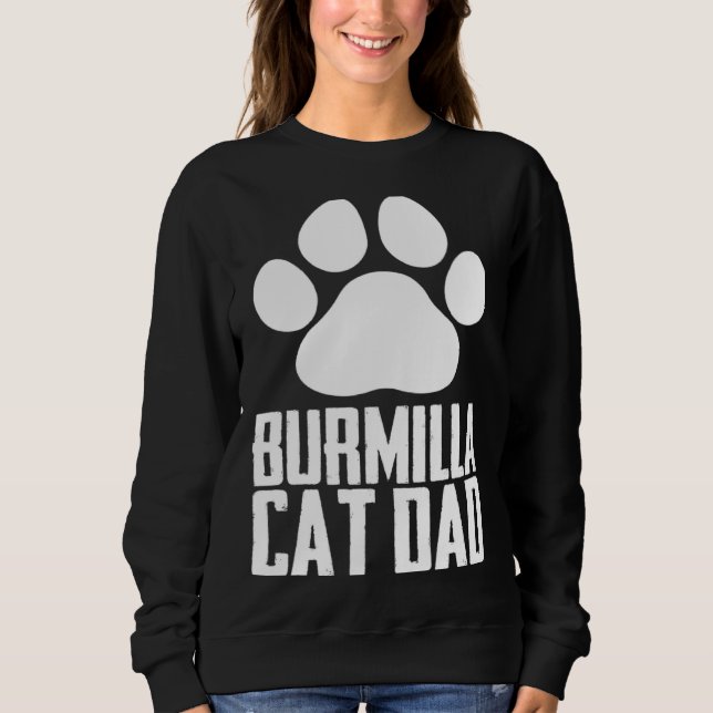 Sweatshirt Burmilla cat dad (Devant)