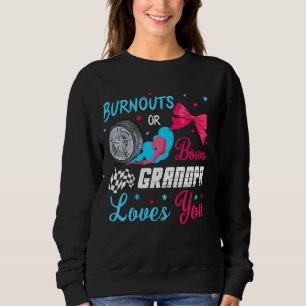 Sweatshirt Burnous ou Bows Genre Reveal Party Idée Racing G