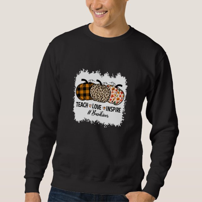 Sweatshirt Bus Driver Back To School Pumpkin Fall Teacher   (Devant)