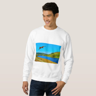 Sweatshirt Buse commune en vol au-dessus du réservoir de Lady