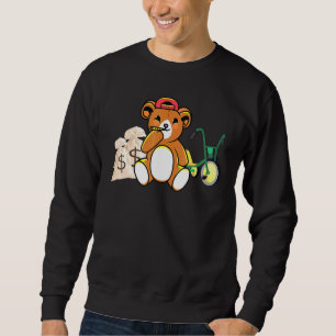 Sweatshirt Business Mentality Lowrider Teddy Bear Entrepreneu