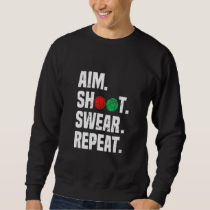 Sweatshirt But Tir Swear Répéter Bocce Ball Player Chants