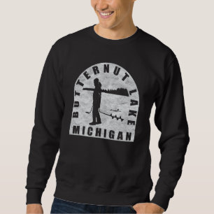 Sweatshirt Butnut Lake Ice Fishing Michigan