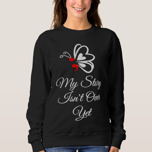 Sweatshirt Butterfly Semicolon May Mental Health Awareness (Devant)