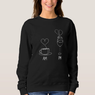 Sweatshirt Buveur de caféine café vin le matin café vin whisk