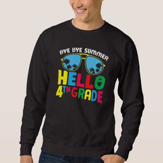 Sweatshirt Bye Bye été Bonjour quatrième qualité mignonne 4e  (Devant)