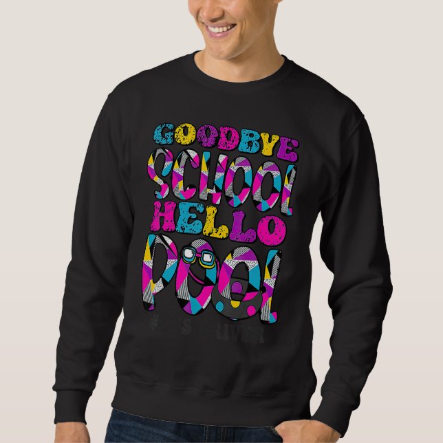 Sweatshirt Bye Bye School Hello Pool Bus Driver Summer Studio (Devant)