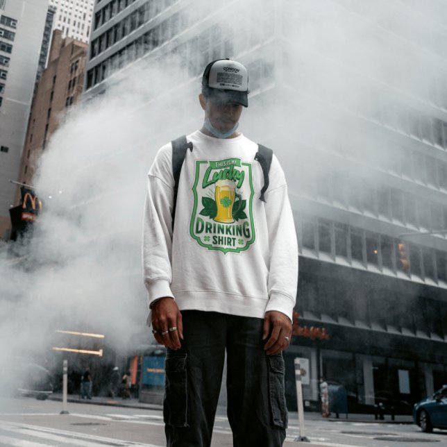 Sweatshirt C’est ma chemise à boire la St. Patrick’s Day (Créateur téléchargé)