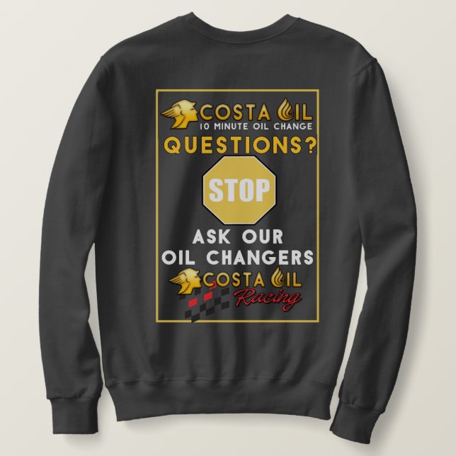 Sweatshirt C O Col À Cou Avec Image Arrière (Design dos)