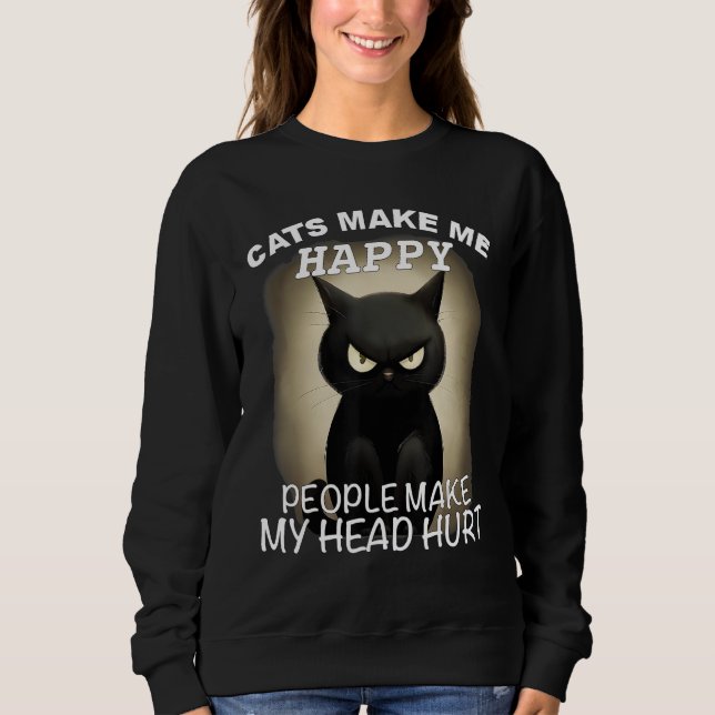 Sweatshirt Ca for MenWomen   Ca for Cat DadMom 2 (Devant)
