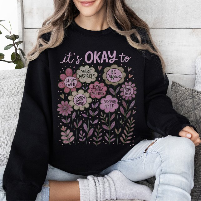 Sweatshirt Ça va pour Boho Floral (Créateur téléchargé)