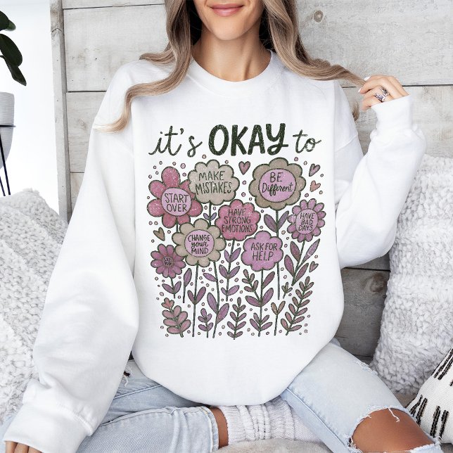 Sweatshirt Ça va pour Boho Floral (Créateur téléchargé)