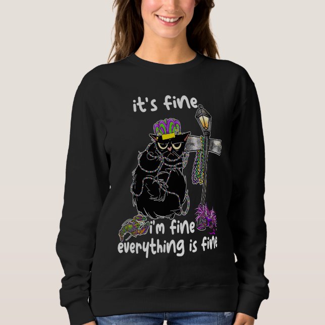 Sweatshirt Ça va, tout va bien Mardi Gras Ca (Devant)