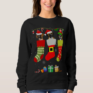 Sweatshirt Cabine de Noël Pyjama Chien Chaussettes Light Sant