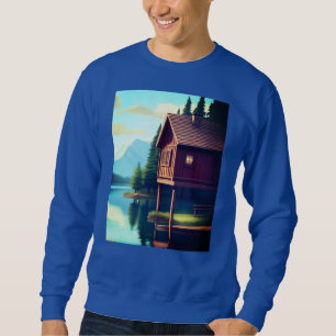 Sweatshirt Cabine de vacances sur le lac