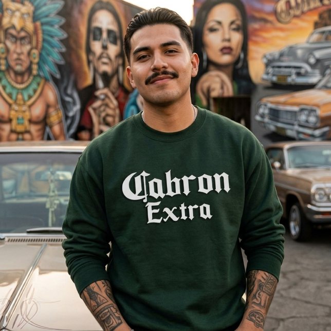 Sweatshirt Cabron Extra Hommes  (Cabron Extra Mens Sweatshirt)