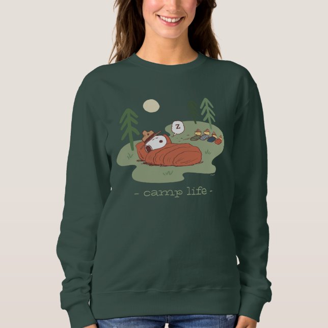 Sweatshirt cacahuètes | Campeurs de couchage Snoopy & Woodsto (Devant)