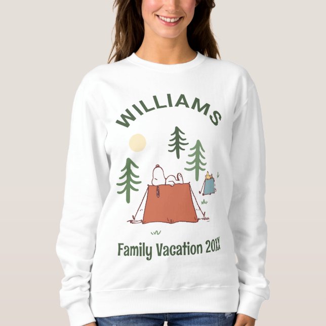 Sweatshirt cacahuètes | Camping vacances en famille (Devant)