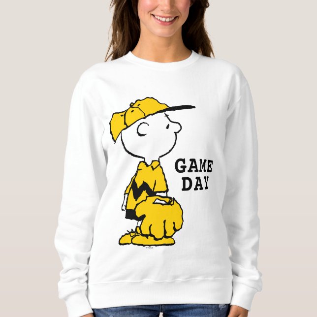 Sweatshirt cacahuètes | Charlie Brown Baseball (Devant)