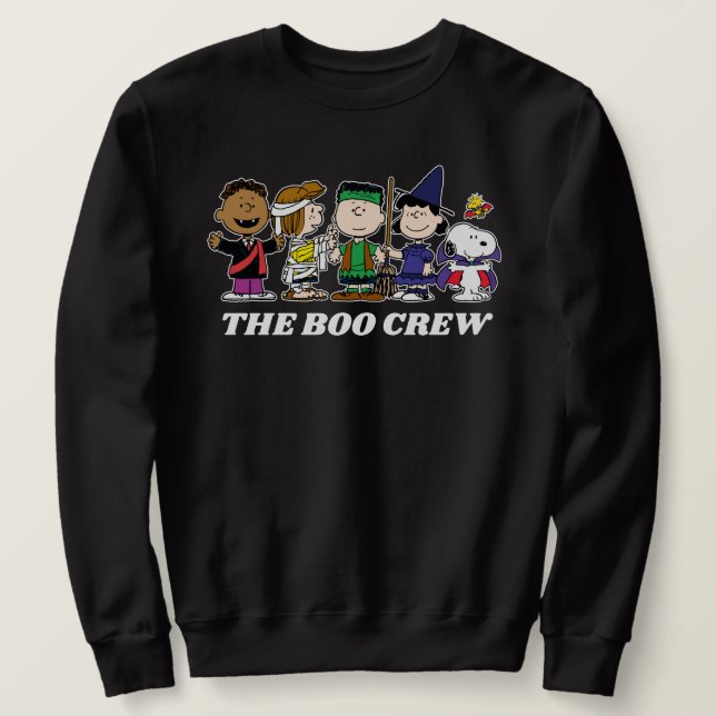 Sweatshirt cacahuètes | Halloween L'Équipage Boo (Design devant)