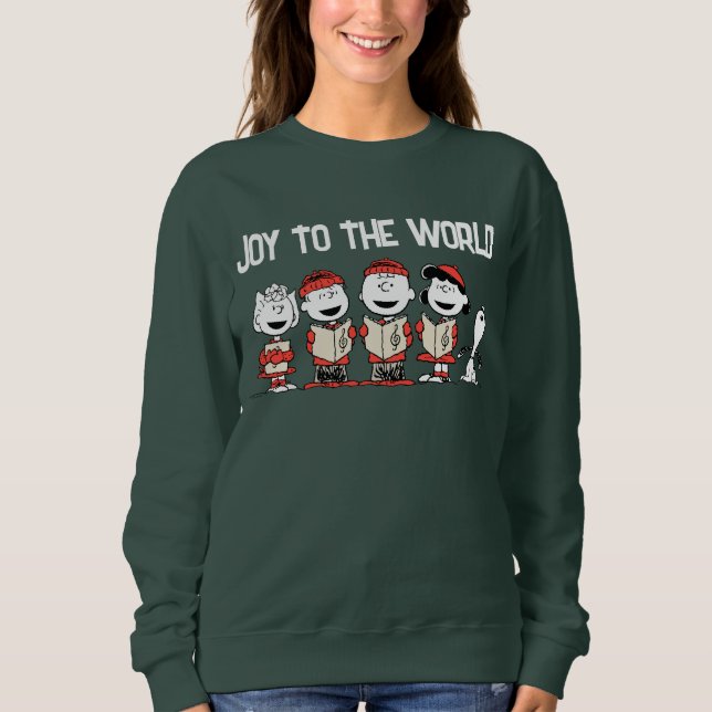 Sweatshirt cacahuètes | Joyeuse Chorale de Noël (Devant)