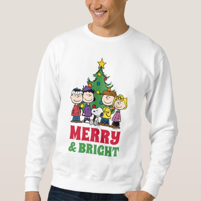 Sweatshirt cacahuètes | La Bande autour de l'arbre de Noël (Devant)