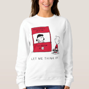 Sweatshirt cacahuètes   Lucy donne des conseils Brown à Charl