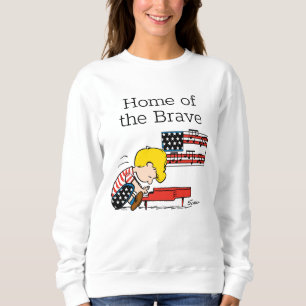 Sweatshirt cacahuètes Patriotique Schroeder & Son Piano