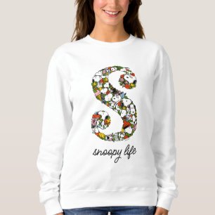 Sweatshirt cacahuètes S est pour Snoopy