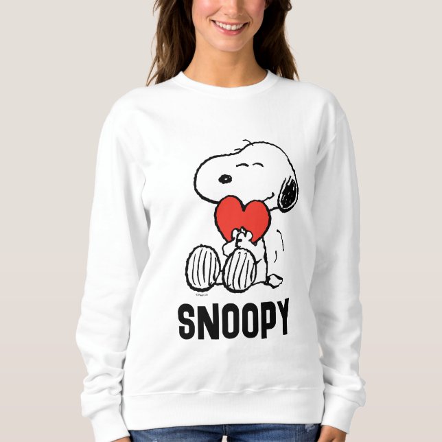 Sweatshirt cacahuètes | Saint Valentin | Snoopy Heart Hug (Devant)