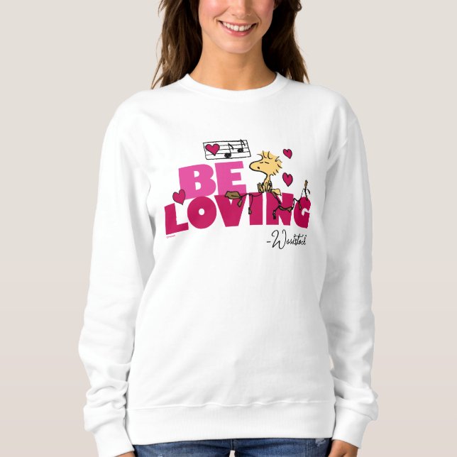 Sweatshirt cacahuètes | Saint Valentin | Woodstock Be Love (Devant)