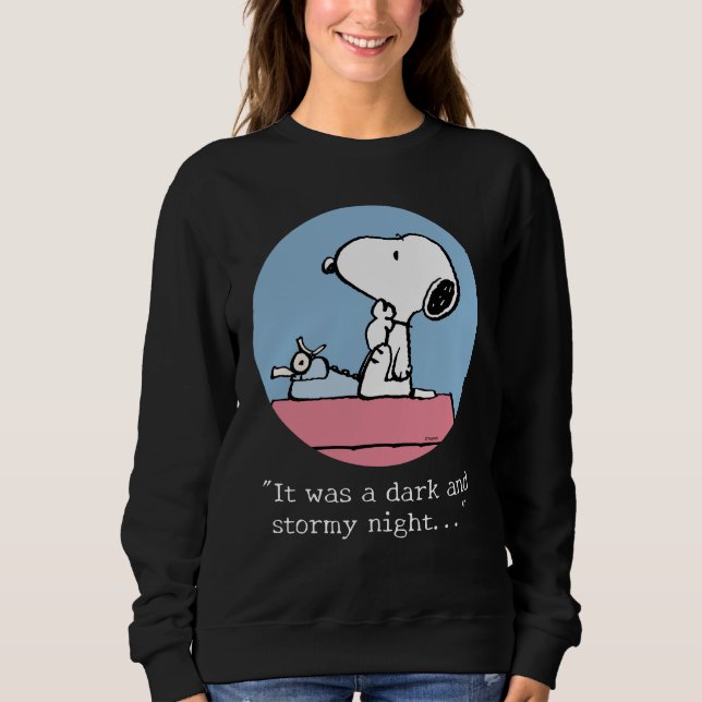 Sweatshirt cacahuètes | Snoopy à la machine à écrire (Devant)