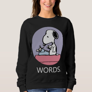 Sweatshirt cacahuètes   Snoopy à la machine à écrire