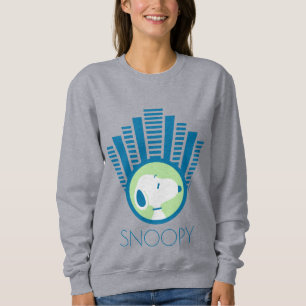 Sweatshirt cacahuètes   Snoopy Blue Deco Dreams