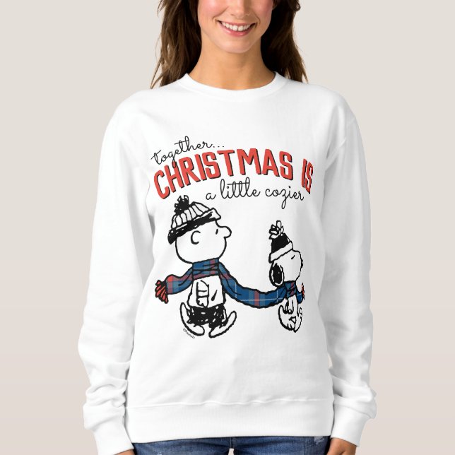 Sweatshirt cacahuètes | Snoopy & Charlie Brown Winter Scarf (Devant)