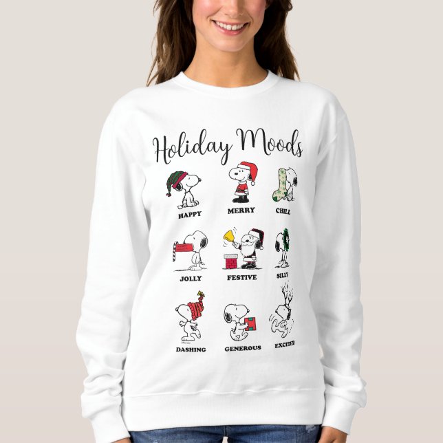 Sweatshirt cacahuètes | Snoopy Christmas Holiday Moods (Devant)