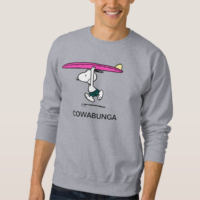 Sweatshirt cacahuètes | Snoopy Courir sur le Surf (Devant)