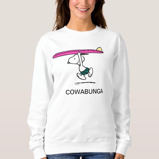 Sweatshirt cacahuètes | Snoopy Courir sur le Surf (Devant)