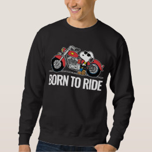 Sweatshirt cacahuètes   Snoopy et sa moto