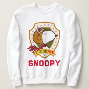 Sweatshirt cacahuètes Snoopy Flying Ace Badge