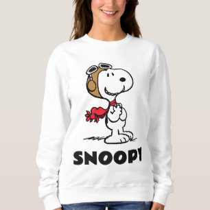 Sweatshirt cacahuètes   Snoopy L'As Volant