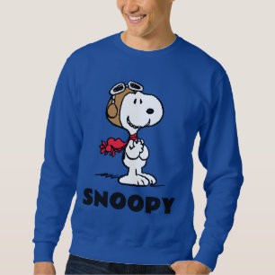 Sweatshirt cacahuètes   Snoopy L'As Volant