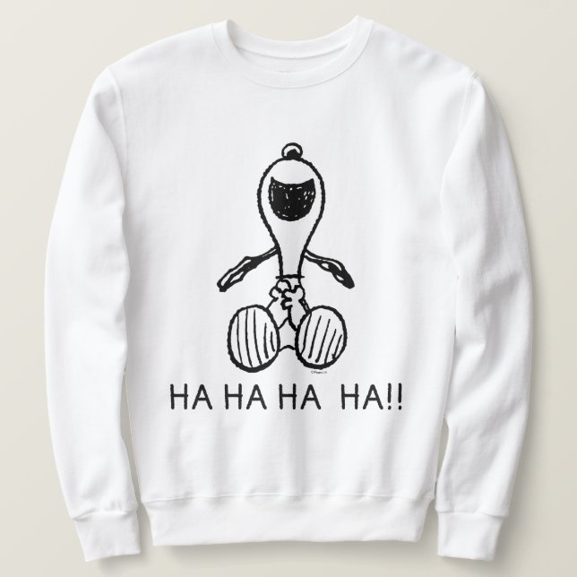 Sweatshirt cacahuètes | Snoopy Laughs (Design devant)