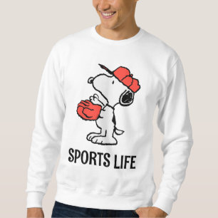 Sweatshirt cacahuètes   Snoopy Making the Catch