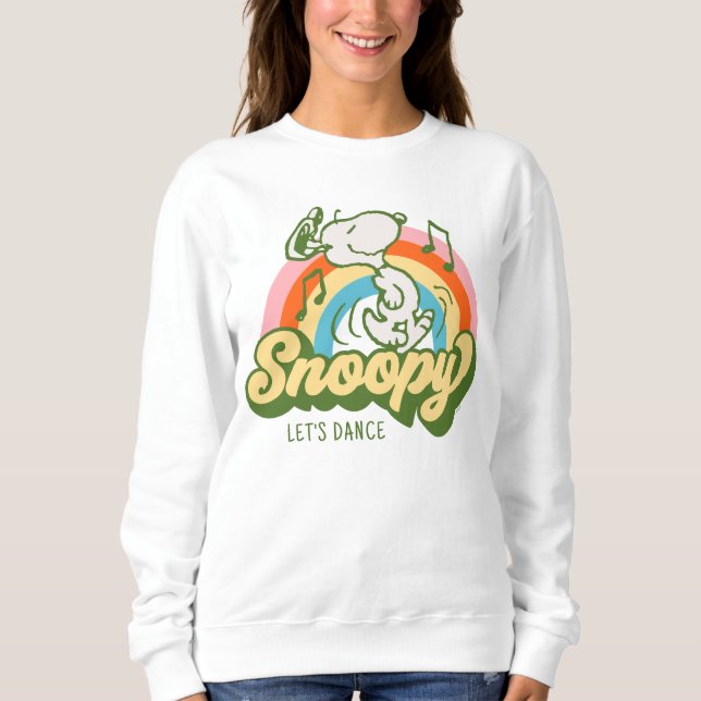 Sweatshirt cacahuètes | Snoopy Music Arc en ciel (Devant)