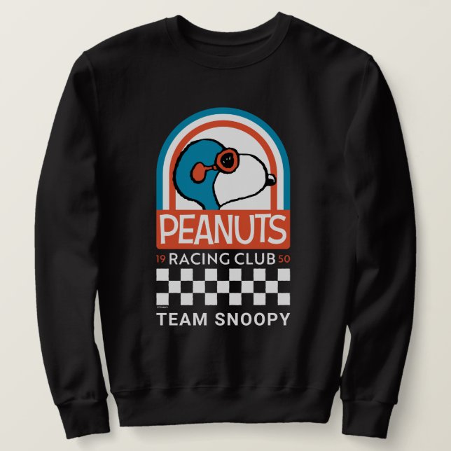 Sweatshirt cacahuètes | Snoopy Racing Club (Design devant)