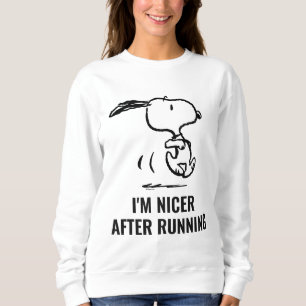Sweatshirt cacahuètes   Snoopy Running